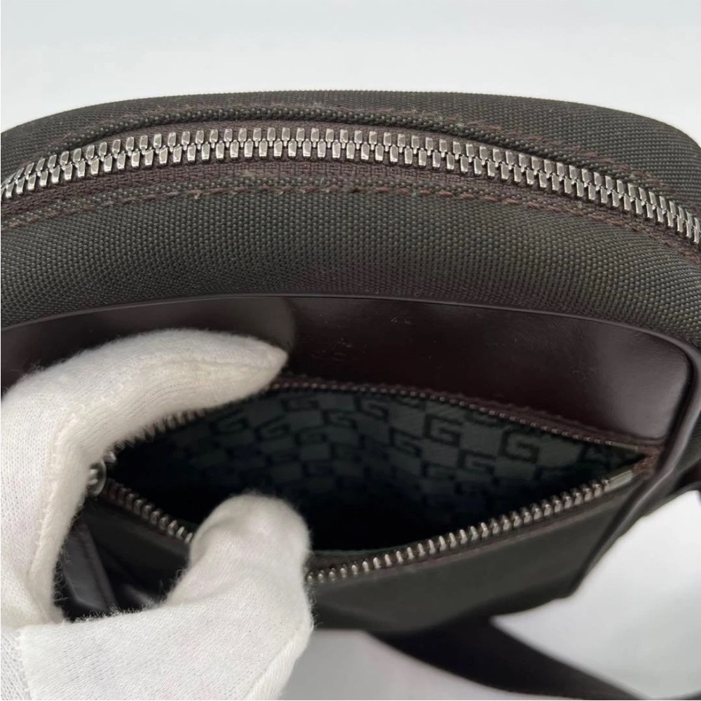 Gucci Men's Black and Brown Crossbody Bag - Picture 11 of 15